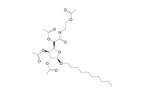 DECYL-2,3,5-TRI-O-ACETYL-N-(2-ACETOXYETHYL)-BETA-D-GLUCOFURANOSIDURONAMIDE