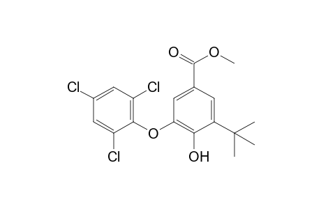 3-tert-butyl-4-hydroxy-5-(2,4,6-trichlorophenoxy)benzoic acid, methyl ester
