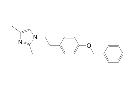 1H-Imidazole, 2,4-dimethyl-1-[2-[4-(phenylmethoxy)phenyl]ethyl]-