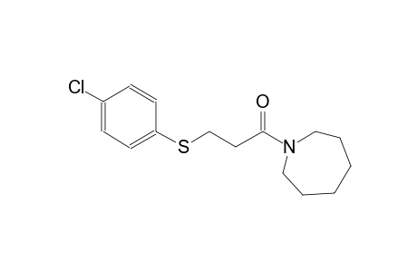 1H-azepine, 1-[3-[(4-chlorophenyl)thio]-1-oxopropyl]hexahydro-