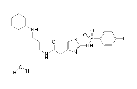 N-[3-(Cyclohexylamino)propyl]-2-[[(4-fluorophenyl)sulfonyl]amino]-1,3-thiazol-4-yl-acetamide semihydrate