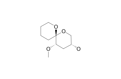 [3R*,5S*,6S*]-5-METHOXY-1,7-DIOXASPIRO-[5.5]-UNDECAN-3-OL