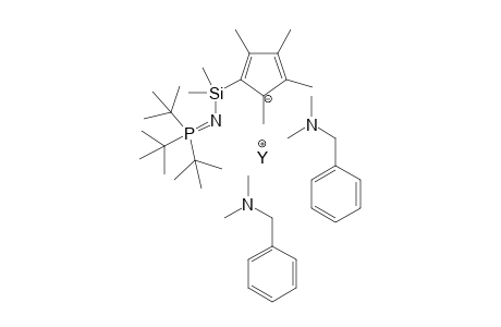 N,N-dimethyl-1-phenyl-methanamine tritert-butyl-[dimethyl-(2,3,4,5-tetramethylcyclopenta-1,3-dien-1-yl)silyl]iminophosphane yttrium(I)