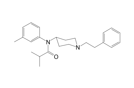 N-(3-Methylphenyl)-N-[1-(2-phenylethyl)piperidin-4-yl]isobutanamide