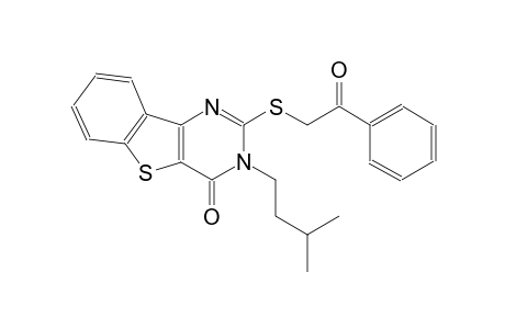 3-isopentyl-2-[(2-oxo-2-phenylethyl)sulfanyl][1]benzothieno[3,2-d]pyrimidin-4(3H)-one