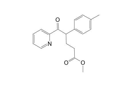 Methyl 5-oxo-5-(2'-pyridyl)-4-(p-tolyl) pentanoate