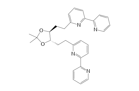 (3S,4S)-1,6-Bis(2,2'-bipyrid-6-yl)-3,4-O-isopropylidene-3,4-dihydroxyhexane