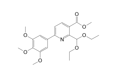 Methyl 2-Diethoxymethyl-6-(3,4,5-trimethoxyphenyl)nicotinates