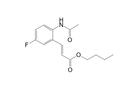 (E)-(n)-Butyl 3-(2-acetamido-5-fluorophenyl)acrylate