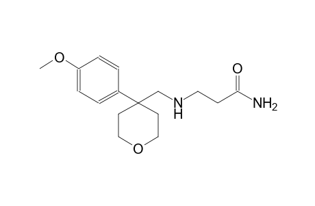 3-({[4-(4-methoxyphenyl)tetrahydro-2H-pyran-4-yl]methyl}amino)propanamide