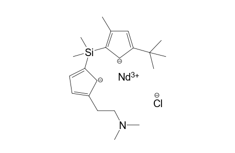neodymium(III) 5-(tert-butyl)-2-((3-(2-(dimethylamino)ethyl)cyclopenta-3,5-dien-2-ide-1-yl)dimethylsilyl)-3-methylcyclopenta-2,4-dien-1-ide chloride
