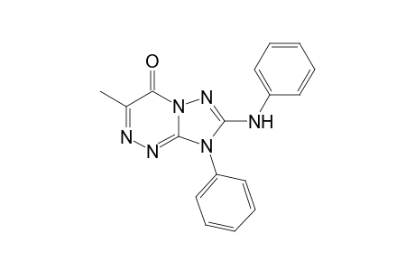 8-(Phenyl)-7-(phenylamino)-3-methyl-8H-1,2,4-triazolo[5,1-c][1,2,4]triazin-4-one