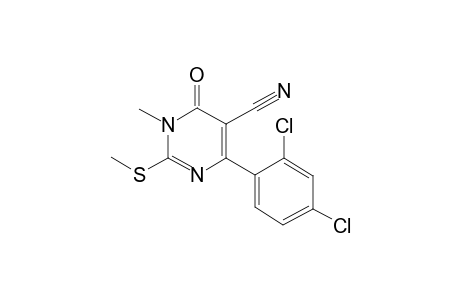 4-(2,4-Dichlorophenyl)-1-methyl-2-(methylsulfanyl)-6-oxo-1,6-dihydro-5-pyrimidinecarbonitrile