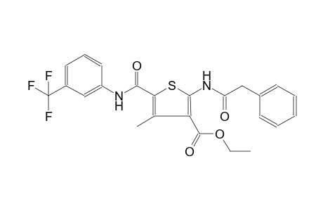 ethyl 4-methyl-2-[(phenylacetyl)amino]-5-{[3-(trifluoromethyl)anilino]carbonyl}-3-thiophenecarboxylate