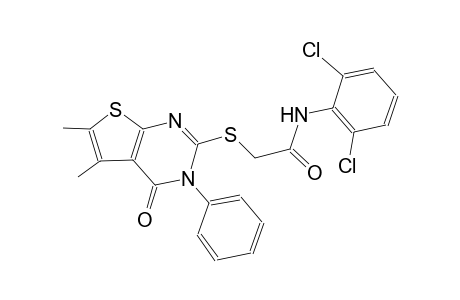 acetamide, N-(2,6-dichlorophenyl)-2-[(3,4-dihydro-5,6-dimethyl-4-oxo-3-phenylthieno[2,3-d]pyrimidin-2-yl)thio]-