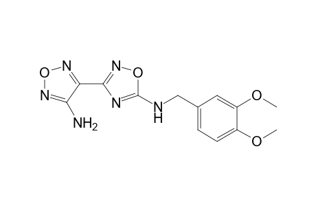 1,2,4-Oxadiazol-5-amine, 3-(4-amino-1,2,5-oxadiazol-3-yl)-N-[(3,4-dimethoxyphenyl)methyl]-