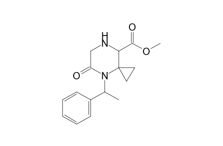 Methyl 1'-(1'-phenylethyl)hexahydro-6'-oxo-spiro[cyclopropane-1,2'-pyrazine]-3'-carboxylate
