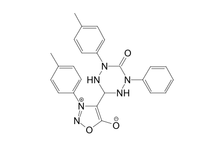 2-(4-Methylphenyl)-6-[3-(4-methylphenyl)sydnon-4-yl]-4-phenyl-1,2,4,5-tetrazinan-3-one