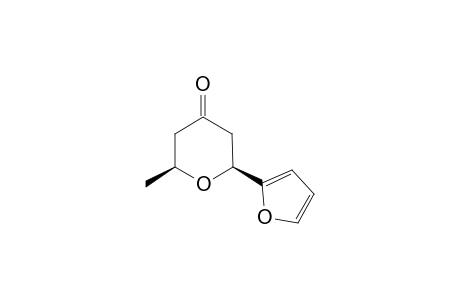 (2S,6S)-2-Furan-2-yl-6-methyl-tetrahydro-pyran-4-one
