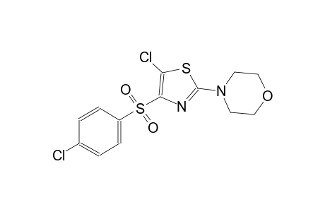 4-{5-chloro-4-[(4-chlorophenyl)sulfonyl]-1,3-thiazol-2-yl}morpholine