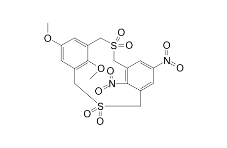 3,11-Dithiatricyclo[11.3.1.15,9]octadeca-1(17),5,7,9(18),13,15-hexaene, 7,18-dimethoxy-15,17-dinitro-, 3,3,11,11-tetraoxide, stereoisomer
