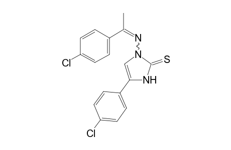 4-(4-Chlorophenyl)-1-[1-(4-chlorophenyl)ethyleneamino]-1,3-dihydroimidazole-2-thione