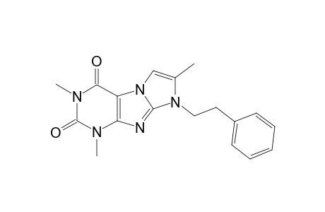 1,3,7-Trimethyl-8-(2-phenylethyl)-1H-imidazo[2,1-f]purine-2,4(3H,8H)-dione