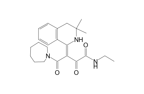 (3E)-4-(1-azepanyl)-3-(3,3-dimethyl-2,4-dihydroisoquinolin-1-ylidene)-N-ethyl-2,4-dioxobutanamide