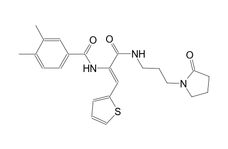 benzamide, 3,4-dimethyl-N-[(Z)-1-[[[3-(2-oxo-1-pyrrolidinyl)propyl]amino]carbonyl]-2-(2-thienyl)ethenyl]-