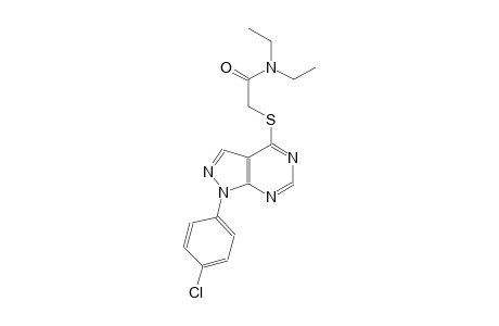 2-{[1-(4-chlorophenyl)-1H-pyrazolo[3,4-d]pyrimidin-4-yl]sulfanyl}-N,N-diethylacetamide