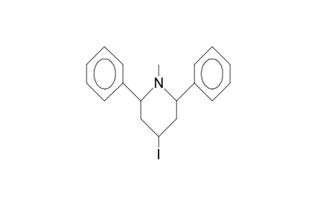 4-Iodo-cis-2,cis-6-diphenyl-N-methyl-piperidine