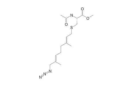 N-ACETYL-CYSTEINE-[S-(E,E)-3,7-DIMETHYL-2,6-OCTADIENE-8-AZIDE)-METHYLESTER;DESIRED-PRODUCT