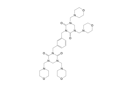 OMEGA,OMEGA'-BIS-(1,5-BIS-(MORPHOLINOMETHYL)-2,4-DIOXOHEXAHYDRO-1,3,5-TRIAZINYL)-1,3-DIMETHYLBENZENE