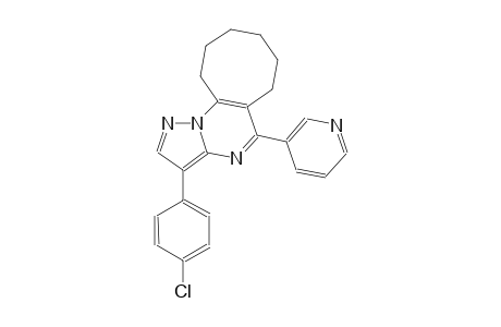 cycloocta[e]pyrazolo[1,5-a]pyrimidine, 3-(4-chlorophenyl)-6,7,8,9,10,11-hexahydro-5-(3-pyridinyl)-
