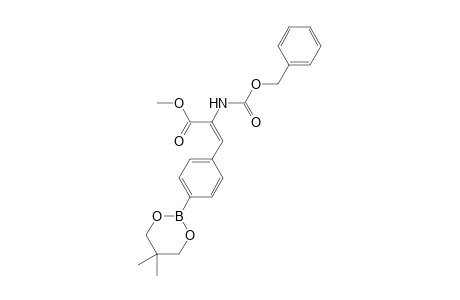 Methy; (E)-2-(Benzyloxycarbonylamino)-3-[4-(5,5-dimethyl-1,3,2-dioxaboran-2-yl)phenyl]acrylate