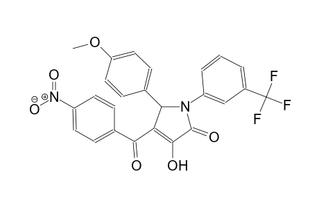 3-hydroxy-5-(4-methoxyphenyl)-4-(4-nitrobenzoyl)-1-[3-(trifluoromethyl)phenyl]-1,5-dihydro-2H-pyrrol-2-one