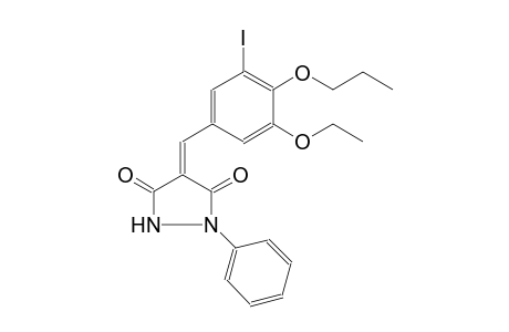 (4Z)-4-(3-ethoxy-5-iodo-4-propoxybenzylidene)-1-phenyl-3,5-pyrazolidinedione