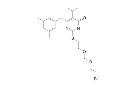 2-(7-BROMO-3,5-DIOXAHEPTYL)-THIO-6-(3,5-DIMETHYLBENZYL)-5-ISOPROPYL-PYRIMIDINE-4(1H)-ONE