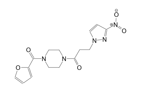 1-(2-furoyl)-4-[3-(3-nitro-1H-pyrazol-1-yl)propanoyl]piperazine
