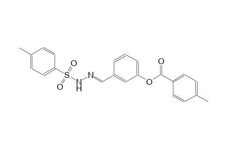 3-((E)-{2-[(4-methylphenyl)sulfonyl]hydrazono}methyl)phenyl 4-methylbenzoate