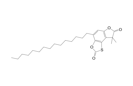 Furo[3,2-e][1,3]benzoxathiole-2,7(8H)-dione, 8,8-dimethyl-4-pentadecyl-