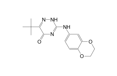 6-tert-butyl-3-(2,3-dihydro-1,4-benzodioxin-6-ylamino)-1,2,4-triazin-5(2H)-one