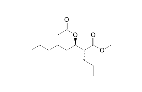 (2R*,3R*)-3-Acetoxy-2-allyloctanoic acid methyl ester