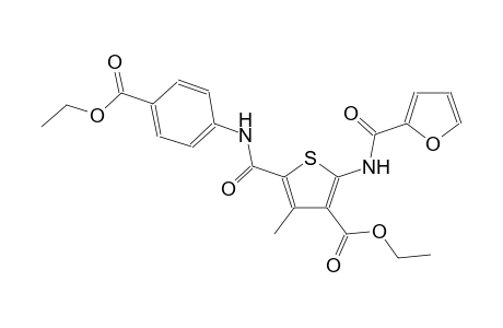 ethyl 5-{[4-(ethoxycarbonyl)anilino]carbonyl}-2-(2-furoylamino)-4-methyl-3-thiophenecarboxylate