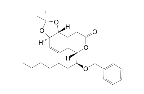 (7Z)-10-[1'-(Benzyloxyheptyl)]-5,6-(isopropylidene)dioxy-3,4,5,6,9,10-hexahydro-2H-oxecin-2-one