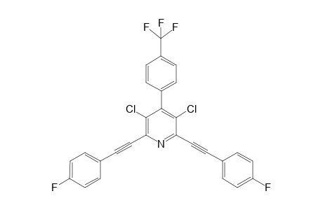 3,5-Dichloro-2,6-bis((4-fluorophenyl)ethynyl)-4-(4-(trifluoromethyl) phenyl)pyridine