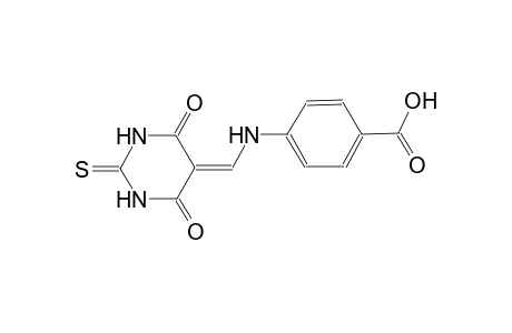 benzoic acid, 4-[[(tetrahydro-4,6-dioxo-2-thioxo-5(2H)-pyrimidinylidene)methyl]amino]-