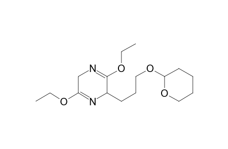 Pyrazine, 3,6-diethoxy-2,5-dihydro-2-[3-[(tetrahydro-2H-pyran-2-yl)oxy]propyl]-