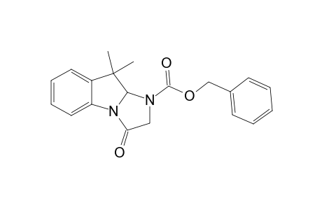 Benzyl 2,3,9,9a-tetrahydro-9,9-dimethyl-3-oxo-1H-imidazo[1,2-a]indole-3-carboxylate