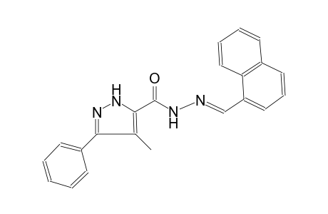1H-pyrazole-5-carboxylic acid, 4-methyl-3-phenyl-, 2-[(E)-1-naphthalenylmethylidene]hydrazide